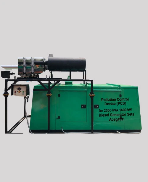 Pollution Control Device (PCD) for 2000 kVA 1600 kW DG Sets: Aceget’s