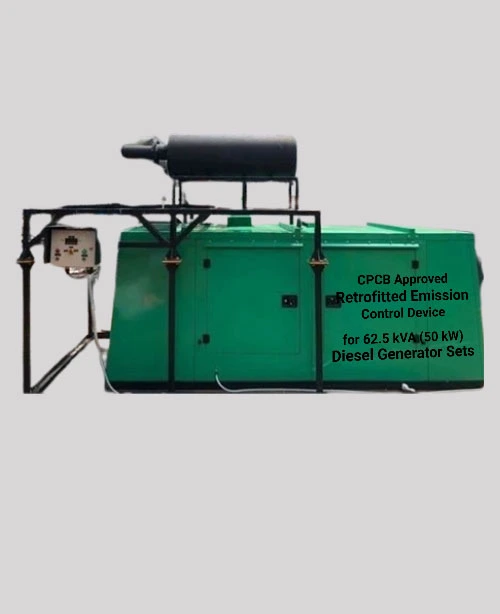 Retrofit Emission Control Device f(RECD )for 62.5 kVA (50 kW) DG Set:CPCB Approved