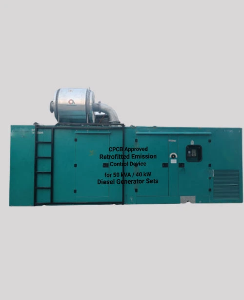 Retrofitted Emission Control Device for 50 kVA 40 kW DG Set