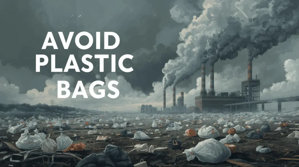 Avoid Plastic Bags to overcome Air Pollution