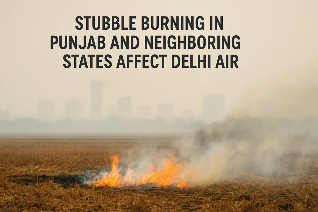 Stubble Burning In Punjab & Neighboring States 