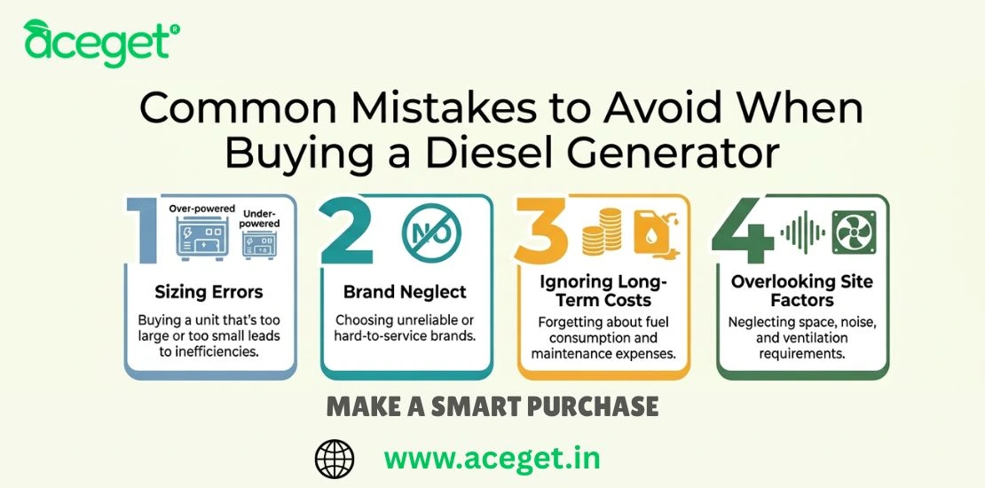 Common mistakes to avoid when buying a diesel generator blog img.